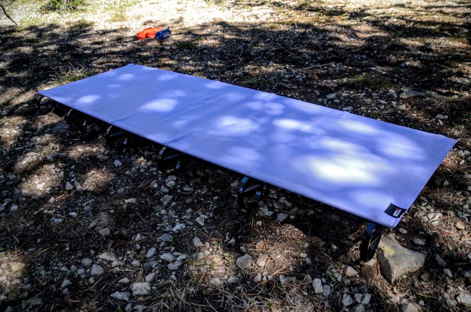 Ultralight backpacking cot full view