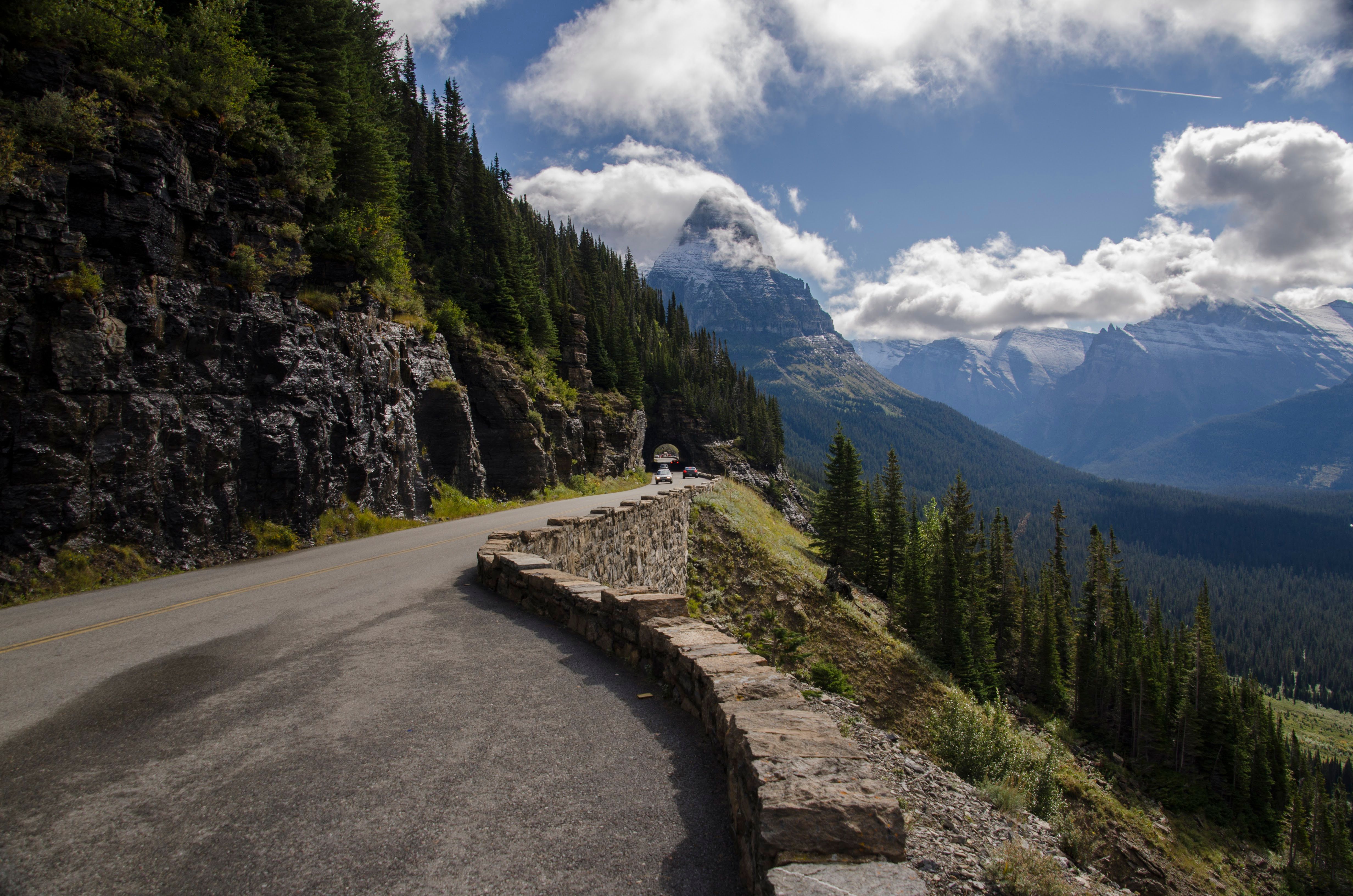 Road carved into cliff