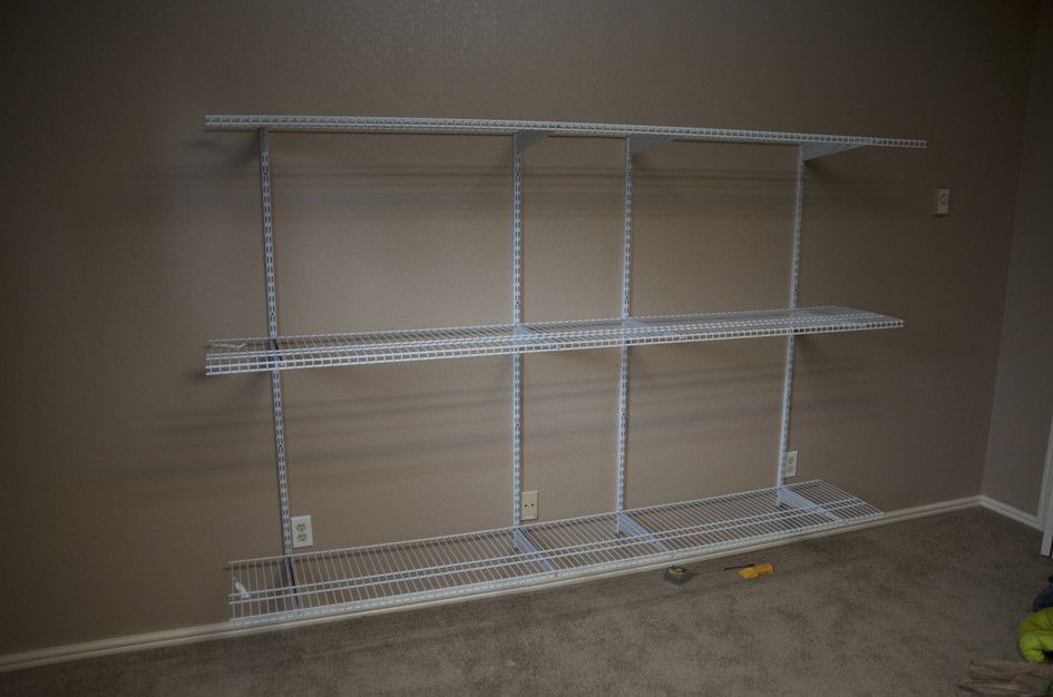 Closetmaid shelving with gear