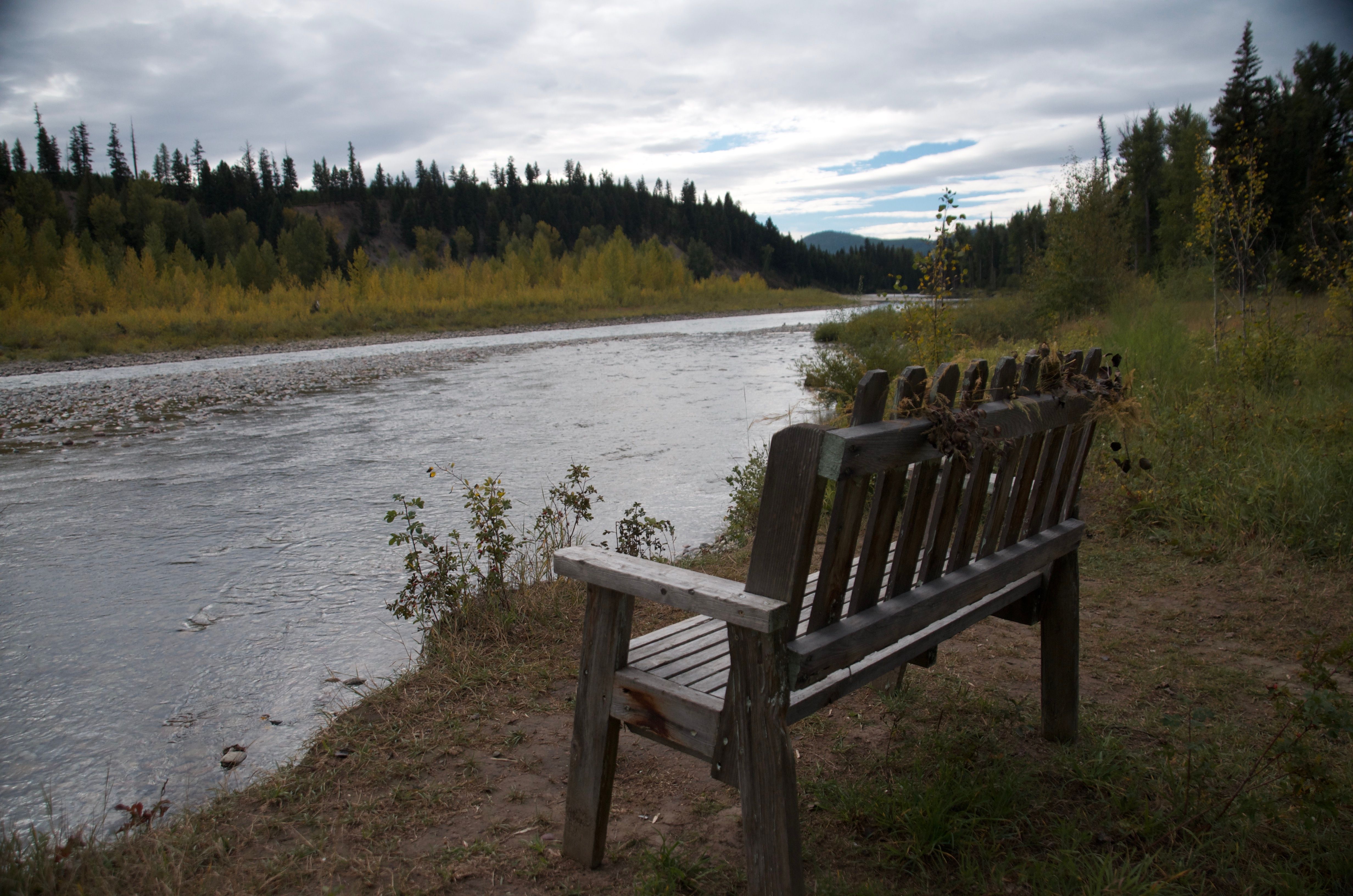 Bench on the Ben Rover Cabin property