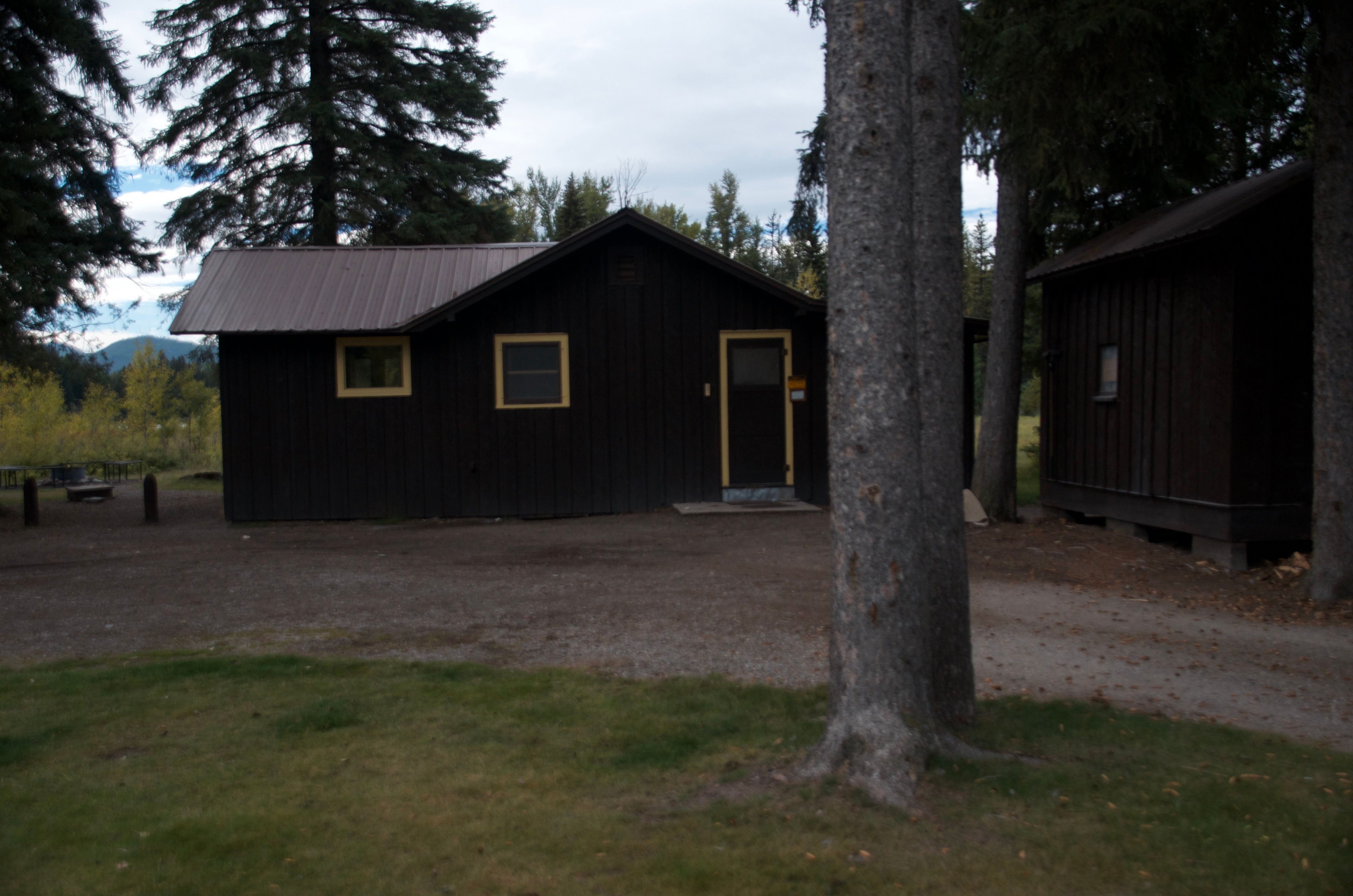 Ben Rover Cabin exterior near Polebridge, Montana