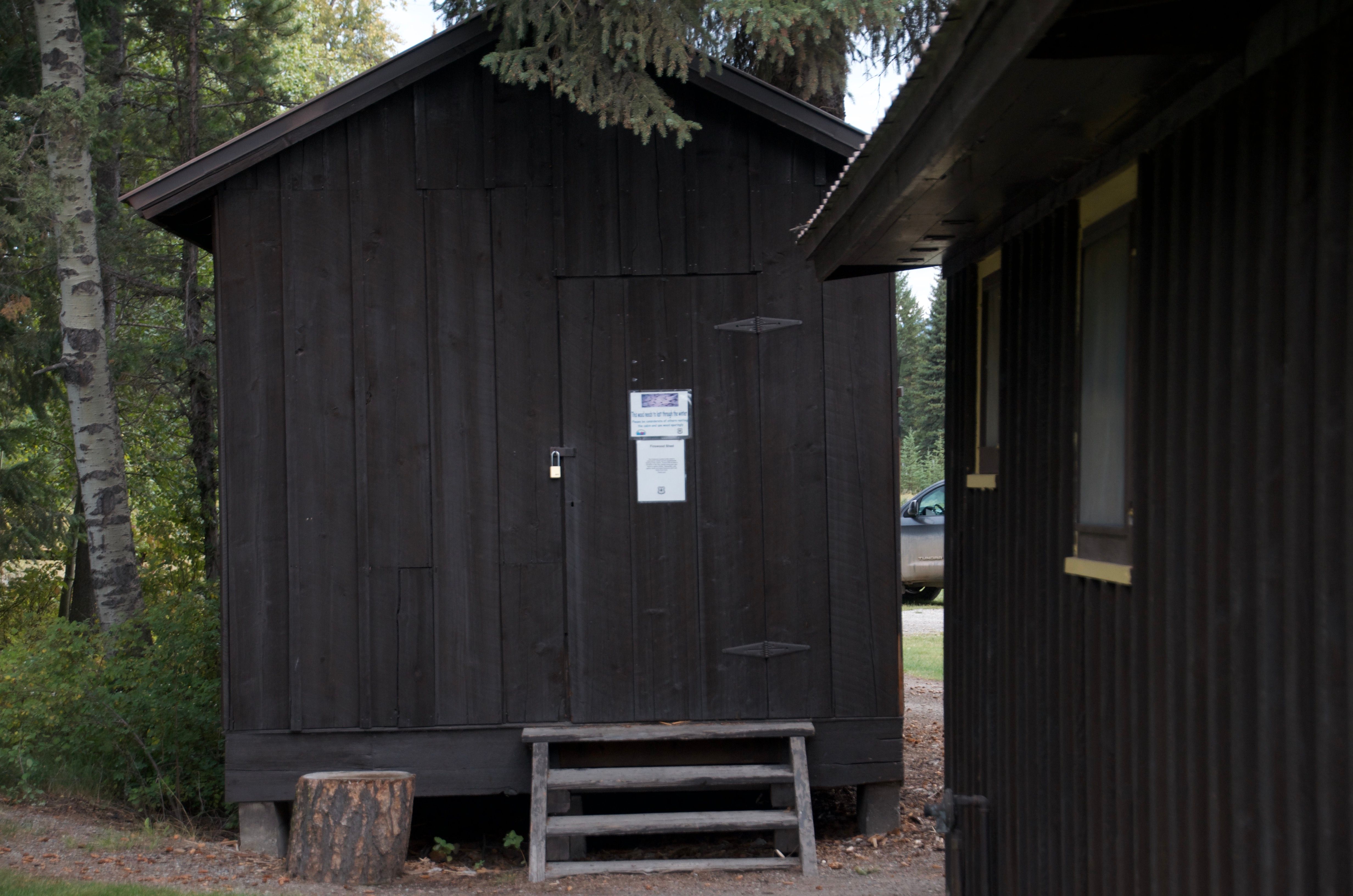 Vault toilet at Ben Rover Cabin